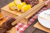 Bamboo Wooden Kitchen Tongs Dan&Co front view